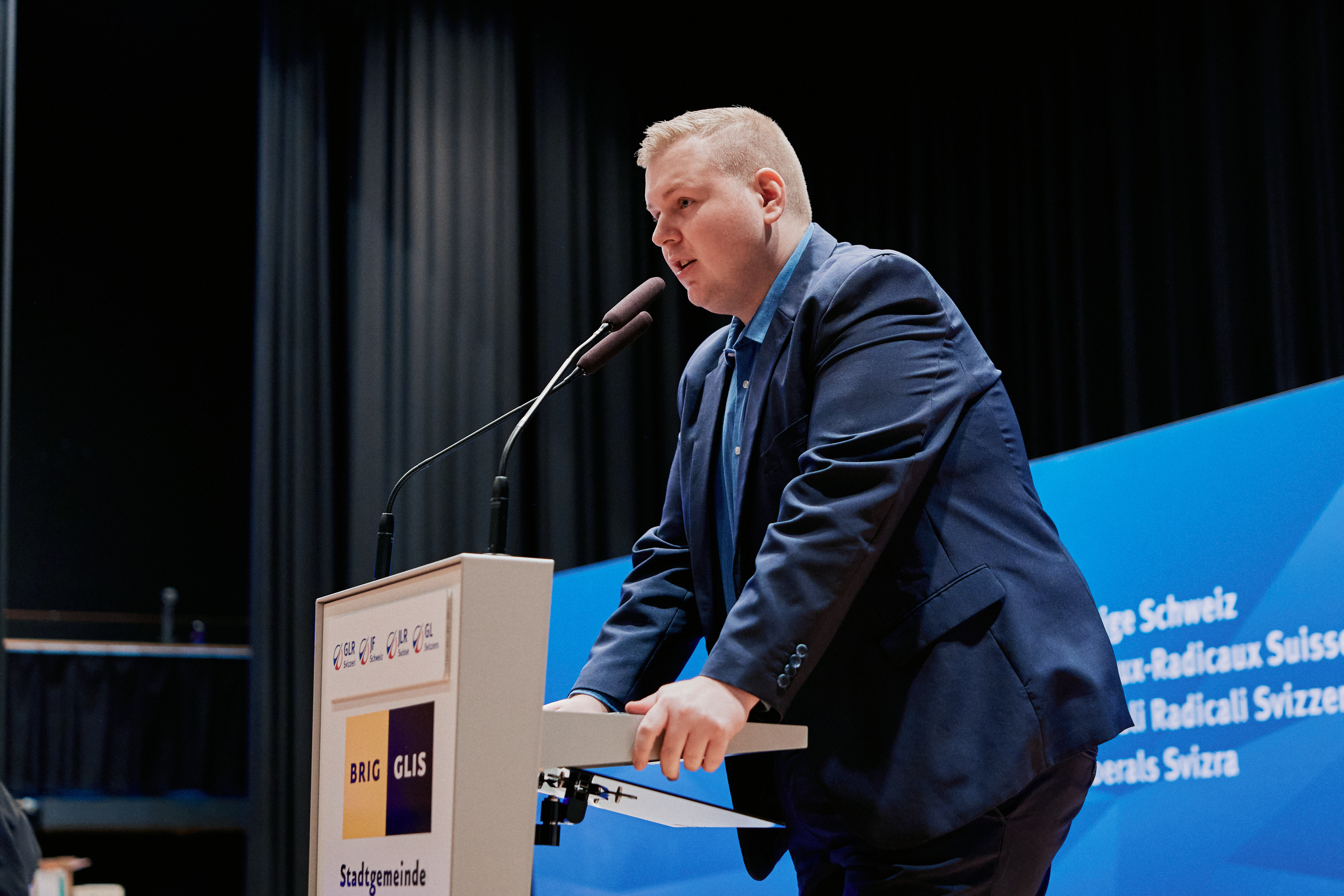Roman Schöll an einem FDP-Anlass